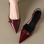 Damen Slingback Pumps mit elegantem Spitzen-Design R&B