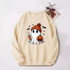 Damen Sweatshirt mit Halloween-Motiv