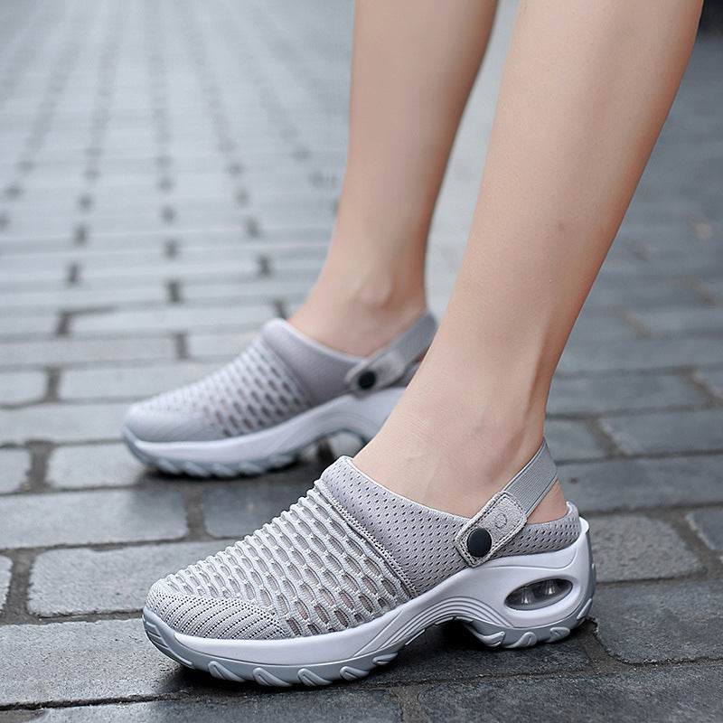 Damen Atmungsaktive Clogs mit elastischem Komfort und rutschfester Sohle R&B