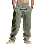 Herren Bequeme Freizeit-Pants mit elastischem Bund und seitlichen Taschen R&B