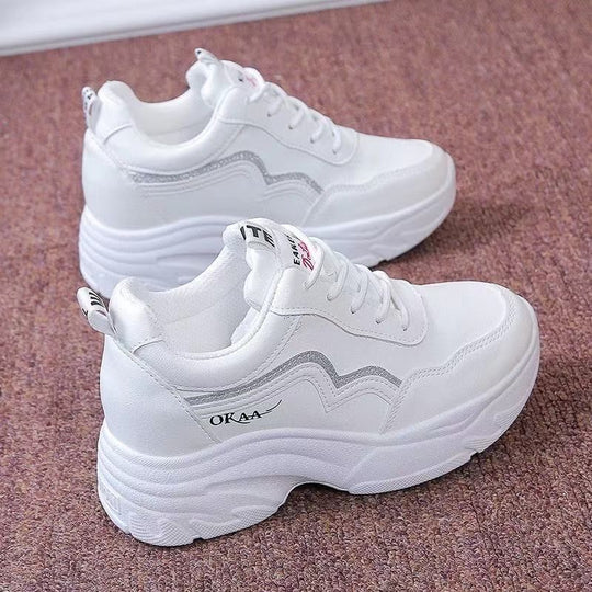 Damen Sneaker mit modischem Wellenmuster R&B