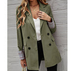 Damen Modischer Blazer mit doppelter Knopfleiste und eleganten Details R&B