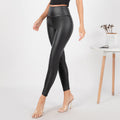 Damen Hochglänzende Leggings mit hohem Bund und formendem Schnitt