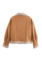 R&B | Weiche Teddyjacke Lammfell-elemente Modern und Bequem