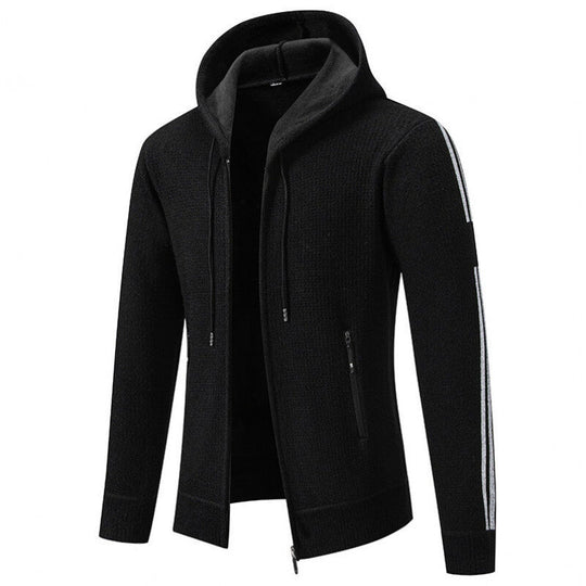 Herren Sportliche Kapuzenjacke mit innovativem Materialmix R&B