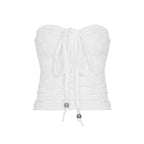 Damen Bandeau-Oberteil mit floralem Muster und geflochtenem Detail R&B