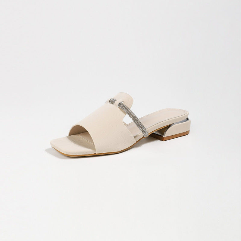 Damen elegante Sandalen mit Glitzerakzenten R&B