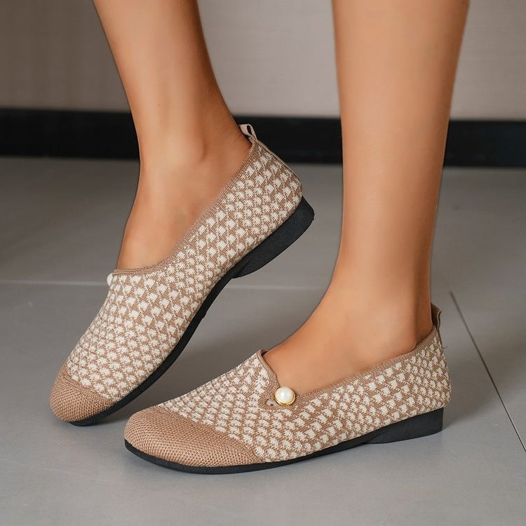 Damen Komfortable Slipper mit modischem Strukturmuster R&B