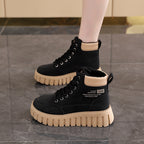 Damen High-Top Sneakers mit dicker Gummisohle und trendigem Obermaterial R&B