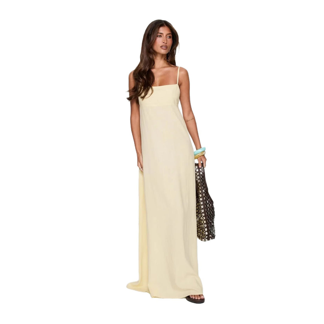 Damen Maxikleid im lässigen Schnitt aus leichtem Material R&B