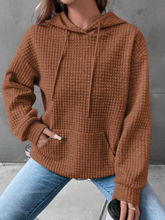 Damen Kapuzensweatshirt mit strukturiertem Design R&B