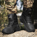 Damen Hohe Arbeitsstiefel mit rutschfester Profilsohle und atmungsaktivem Innenfutter