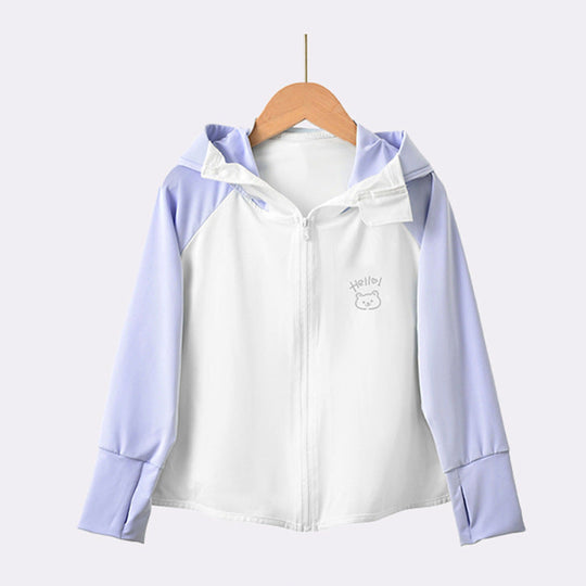 Mädchen funktionale UV-Schutzjacke mit Kapuze R&B