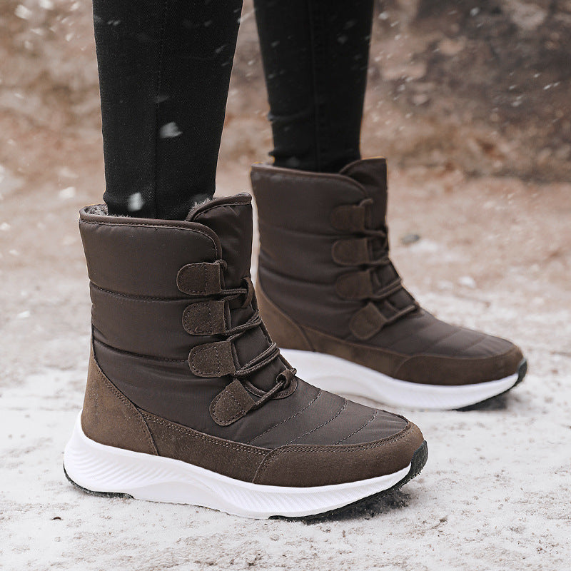 Damen Winterstiefel mit rutschfester Sohle und isolierender Fütterung R&B