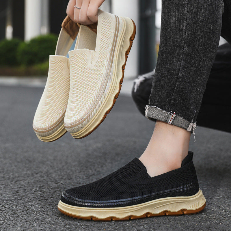 Damen Slip-On Freizeitschuhe mit atmungsaktivem Obermaterial und rutschfester Sohle