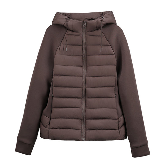 Damen Isolierte Steppjacke mit Kapuze und sportlichem Schnitt R&B