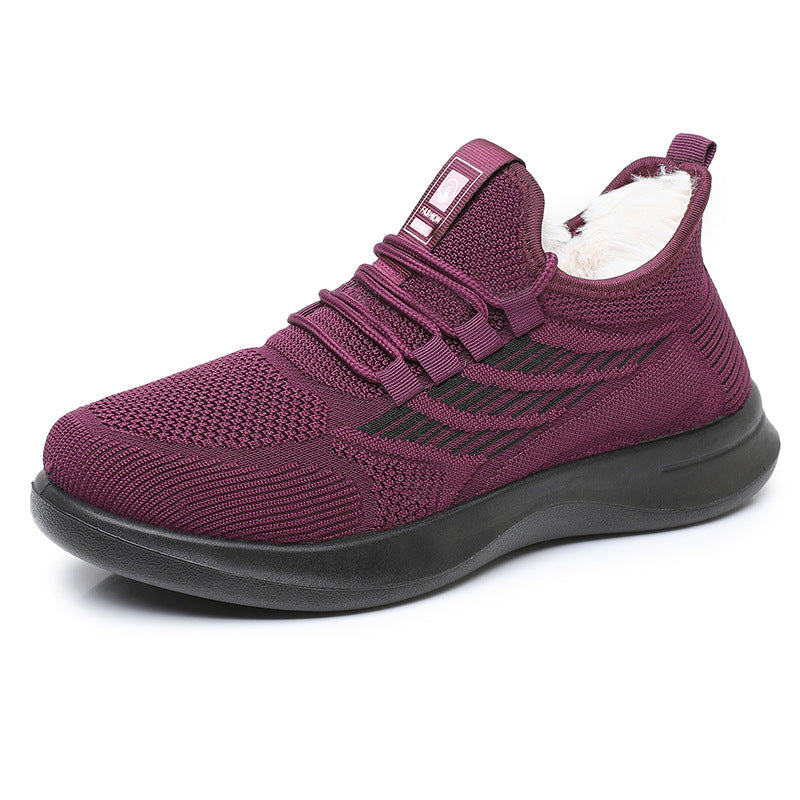 Damen Sportliche und warme Sneakers mit kuscheligem Innenfutter R&B