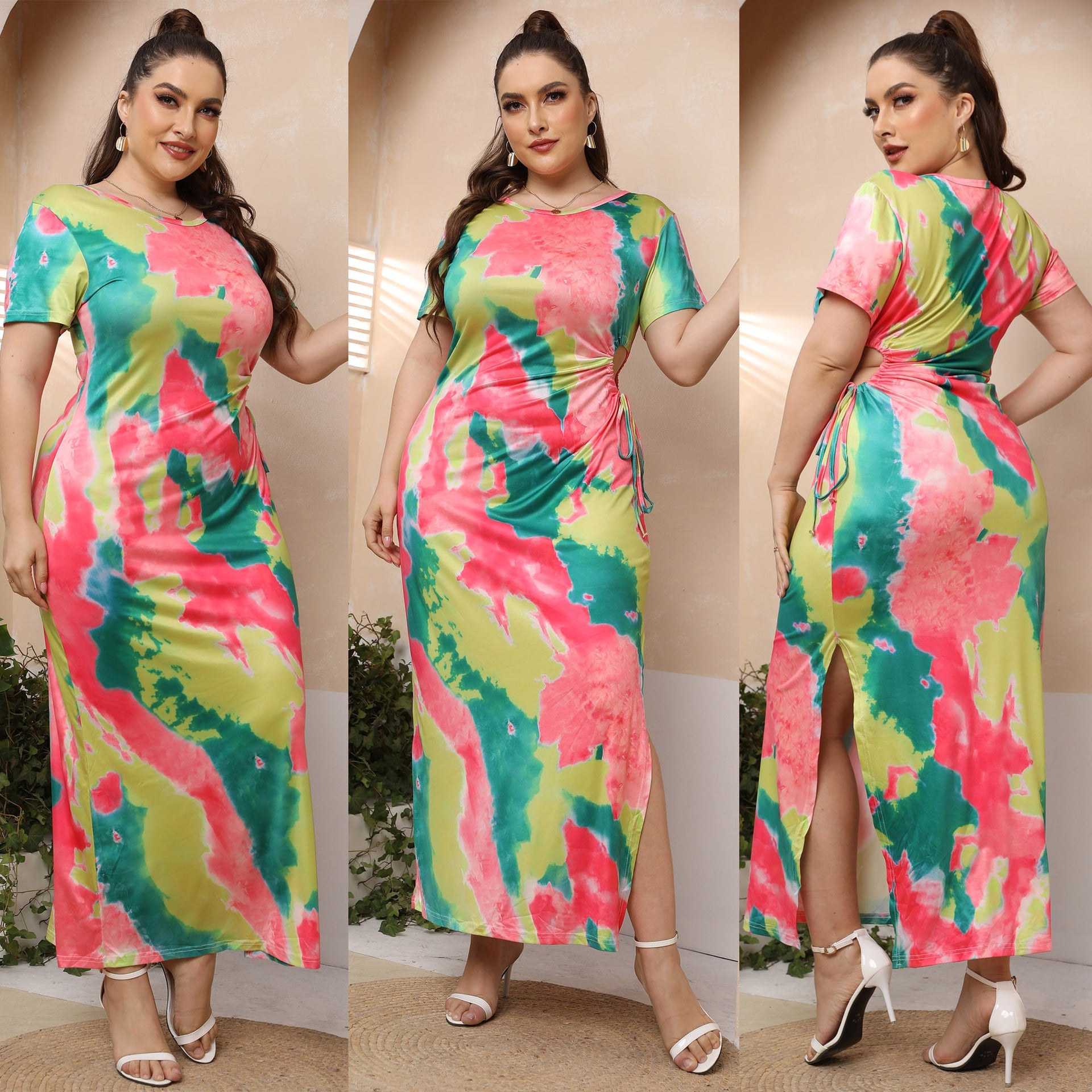 Damen Maxikleid mit elegantem farbverlauf R&B