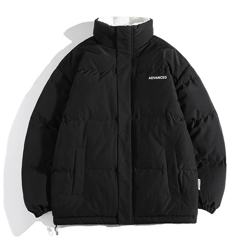 Damen vielseitige Pufferjacke mit hohem Kragen und weichem Fleecefutter