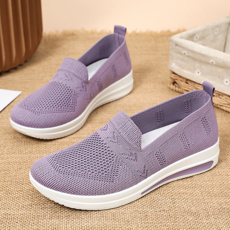 Damen Leichte Slip-On Trainingsschuhe mit atmungsaktivem Obermaterial