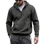 Herren Kapuzensweater mit Reißverschluss und praktischer Kängurutasche R&B