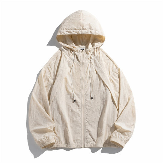 Damen leichte Windjacke mit verstellbarem Kapuzensystem R&B