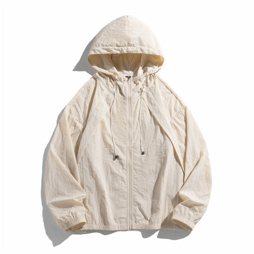 Damen leichte Windjacke mit verstellbarem Kapuzensystem R&B