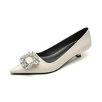 Damen elegante spitze Ballerinas mit funkelnder Applikation