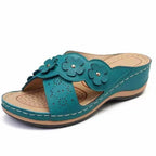 Damen Sandalen mit floralen Akzenten