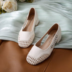 Damen Ballerinas mit glänzenden Applikationen und stilvollem Flechtmuster R&B