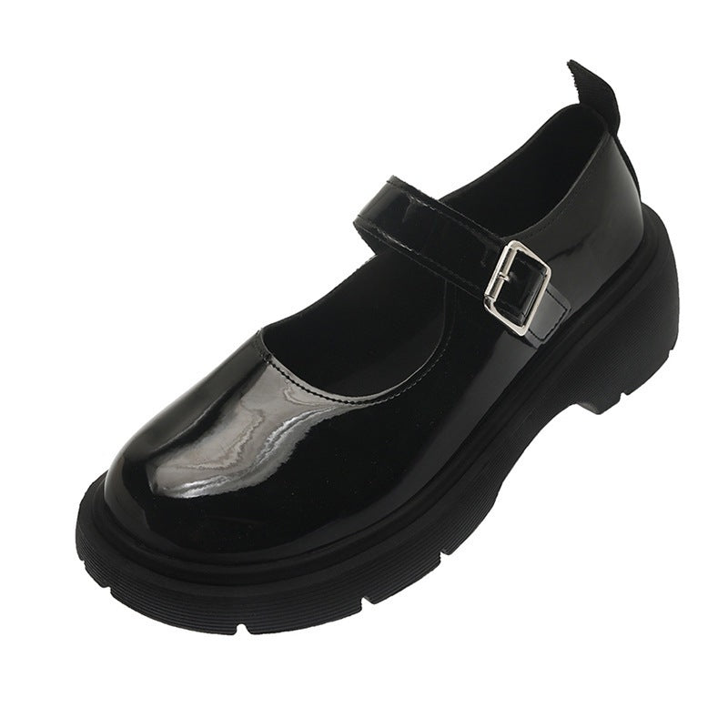 Damen Modische Lackleder-Schuhe mit verstellbarem Riemchen R&B
