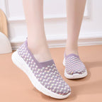 Damen Slip-On Sneakers mit flexiblem Strickdesign R&B