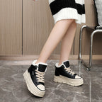 Damen High-Top Sneakers mit warmem Innenfutter und rutschfester Sohle R&B