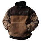 Herren Stepppullover mit hochwertigem Kragen und praktischer Tasche