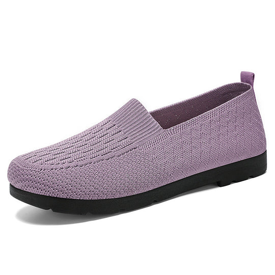 Damen Elastische Slip-On Freizeitschuhe R&B
