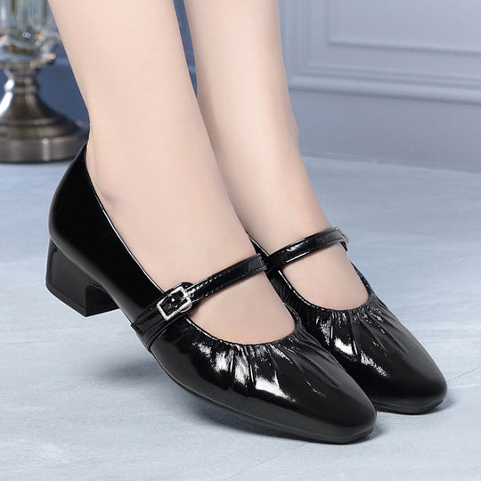 Damen Slingpumps mit elastischem Rüschendesign R&B