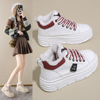 Damen High-Top Sneakers mit kuscheligem Innenfutter und stark profilierten Sohlen R&B