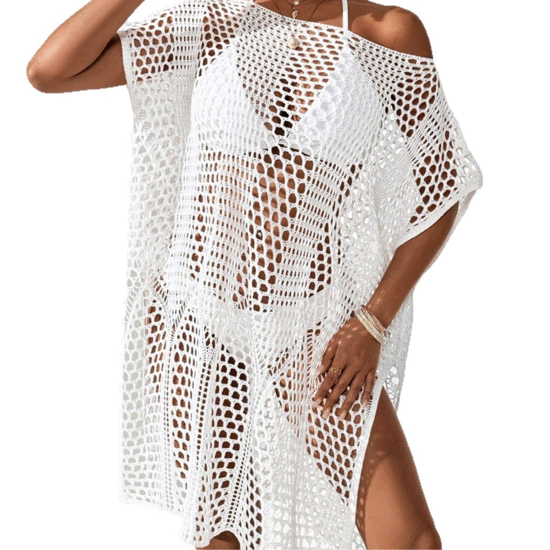 Damen eleganter häkel Strandüberwurf R&B