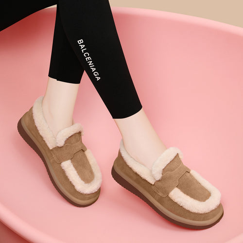Damen warme Hausschuhe mit weichem Futter R&B