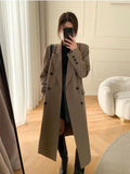 Damen Oversized Wollmantel R&B
