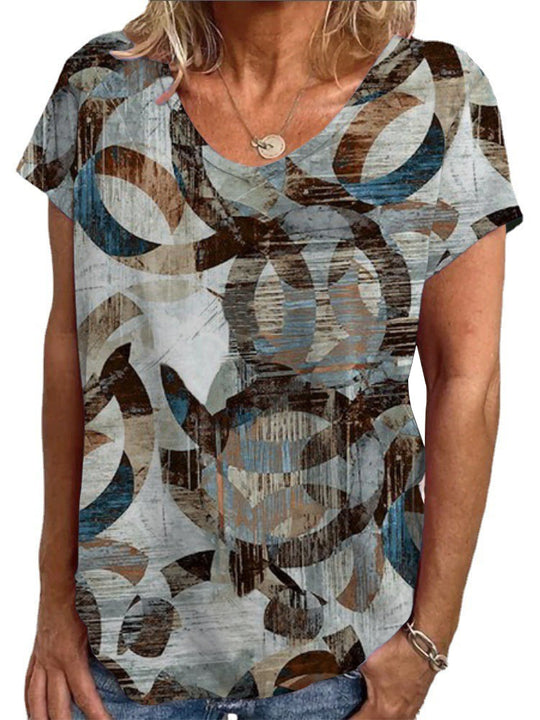 Damen Lockere Bluse mit buntem Paisleymuster R&B