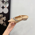 Damen elegante Slingback-Pumps mit funkelndem Strass R&B