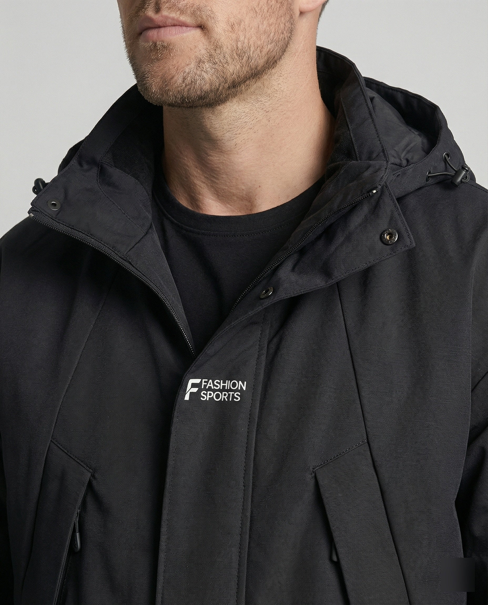 Multifunktionale Fleece Winterjacke