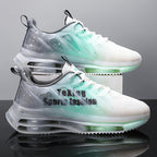 Damen sportliche Lauf-Sneaker mit luftiger Mesh-Oberfläche und stoßdämpfender Sohlentechnologie