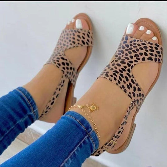 Damen Offene Sandalen mit modischem Riemendesign und komfortablem Fußbett R&B