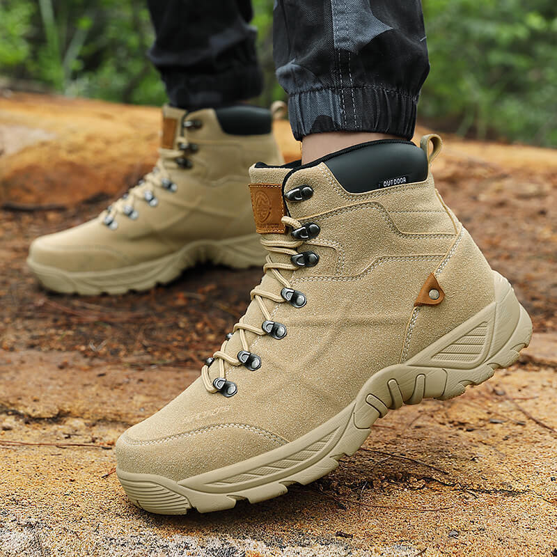 Damen Outdoor-Wanderschuhe mit hohem Schaft und rutschfester Profilsohle