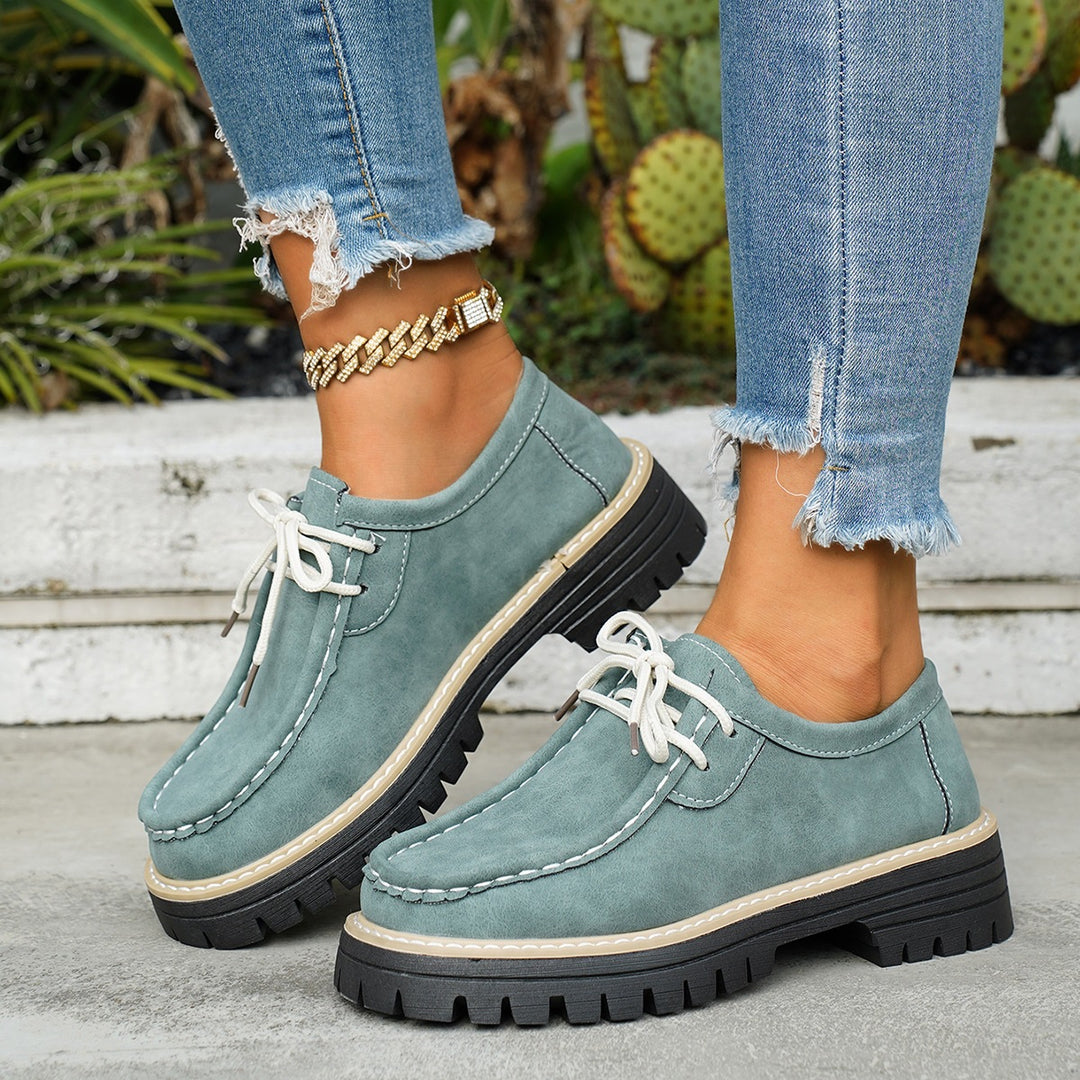 Damen Robuste Comfort-Schnürschuhe R&B