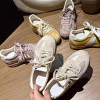 Damen modische Sneakers mit atmungsaktiver Oberflächenstruktur und rutschfester Gummisohle R&B