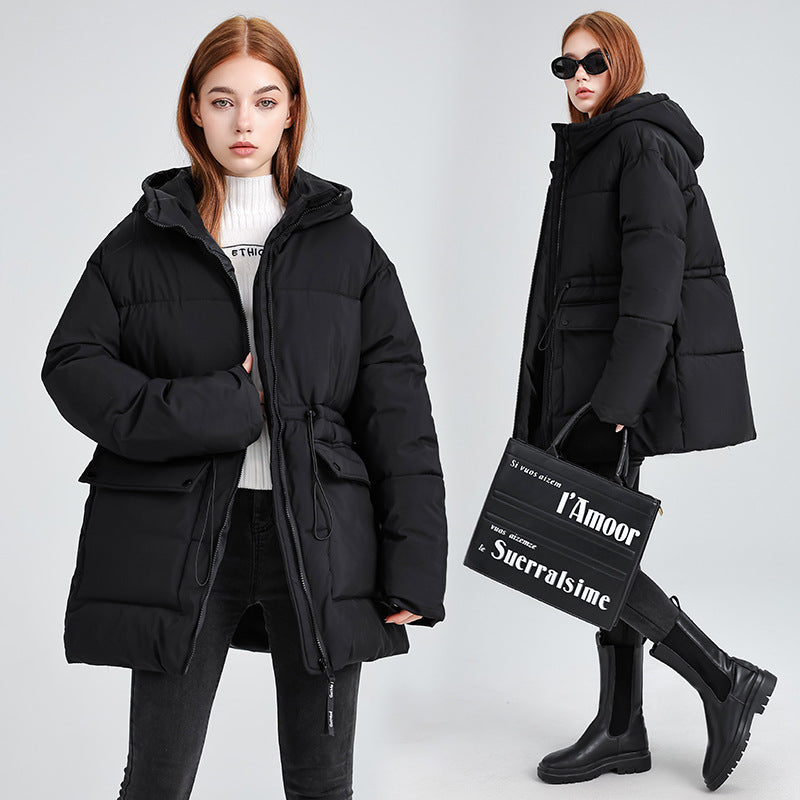 Damen isolierte Parkajacke mit verstellbarem Taillenzug und praktischen Taschen R&B