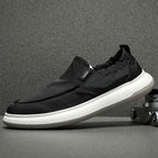 Damen Bequeme Slip-On Sneakers mit elastischer Oberflächenstruktur R&B